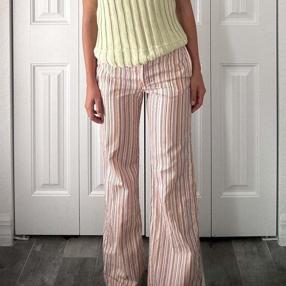 Colorful striped pants